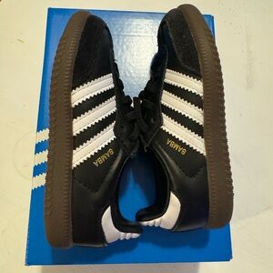 Toddler Adidas Black Samba OGs with Gum Sole - Sz 7K - With Box/Extra Laces